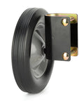 Beefy 8 Inch Rubber Gate Wheel Caster For Swing Gates Heavy Duty Side Mount Gate Support Wheel Fits 1 And 5 Eighths To 2 Inch