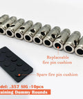 Steel Safety Practice Rounds For Dry Fire Training, Action Trainer Dummy Rounds For Pistol Caliber 357 SIG in bright silver finish