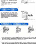 Diagram for High Precision ER25 Collet Chuck For CNC Machines 0.003mm Tolerance Spring Tool Holder installation steps