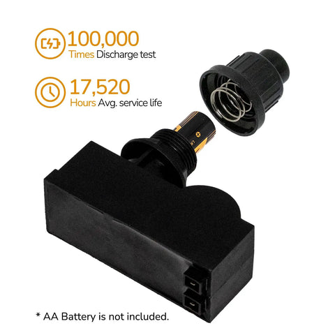 Extra Long Grill Igniter Replacement With Ceramic Shield Electrodes disassembled view showing durable construction