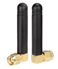 Mini Dual Band WiFi Antenna 2.4GHz 5GHz 5.8GHz MIMO RP-SMA Male Right Angle 2 Pack for FPV Bluetooth USB Adapter PCIe Card
