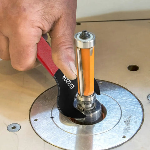 Hand using Collet Chuck Wrench For ER20A Lathe Clamping Nut 30mm Spanner Tool to fasten a machine nut