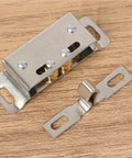Double Roller Catch Stainless Steel Door Latch Touch Type Anti Riot Lock For Cabinets Cupboards And Home Use 20 Pairs Pack