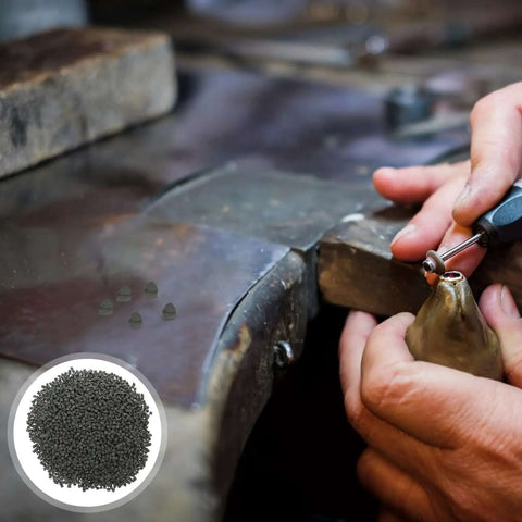 Triangle Polishing Abrasive Media 4mm 500g for Tumbling Machines Jewelry Buffing and Rock Tumbling Polishers Silicon Carbide Ceramic