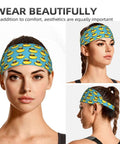 Sunglasses Print Headbands For Women And Men Moisture Wicking Sweat Bands For Running Gym Workouts Breathable Polyester