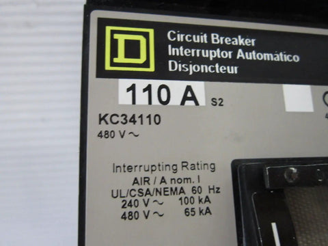 Premium Three Pole Circuit Breaker Delivers 110 Amp At 480 Volt Capacity for effective power panel safety.
