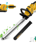 Cordless Hedge Trimmer With 20V Max Battery Compatibility, 20 Inch Cutting Length, Brushless Motor, Lightweight Design, Rotatable Handle