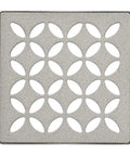 Kerdi-Drain Grate Kit With Integrated Slope Bonding Flange For Waterproof Showers And Wet Rooms Stone Grey Floral Finish detail