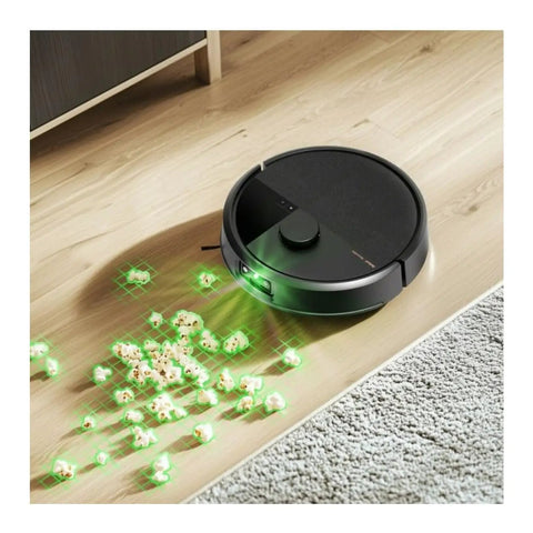Max 705 Robot Vacuum With Auto Empty Dock And Kickass Suction, Dual Rubber Anti Tangle Brushes, LiDAR Navigation on hardwood floor