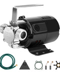 Compact 115V Water Transfer Pump One Tenth HP 330 GPH Portable Utility Pump with hose kit and accessories