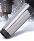 Side view of MT4 to MT3 Morse taper reducer sleeve in high-speed steel for lathe/milling