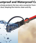 Heavy Duty 12 Awg Quick Disconnect Power Wire Harness Bulletproof Polarized 2 Pin Pure Copper Plug Built Tight with waterproof cap