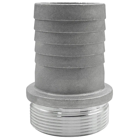 Close-up of 2 Inch Aluminum Pin Lug Hose Shank Fitting Set With 4 Clamps Quick Disconnect Cam Lock Hose Couplings For Hoses
