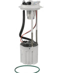 Heavy Duty Fuel Pump Module With Guide Rod Alignment And Jet Pump Reservoir For Fast Drop Install Without Fuel Level Sensor, featuring acetyl strainer.