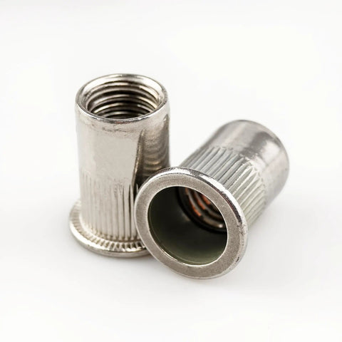 Close-up of 300 Pcs Rivet Nut Kit Stainless Steel Metric M3 M4 M5 M6 M8 M10 M12 And SAE Sizes showcasing durable 304 nutserts.