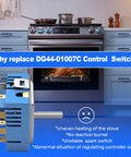 Dual Infinite Switch Replacement For Electric Stoves With Precise Heat Control, Easy Install switch and stove