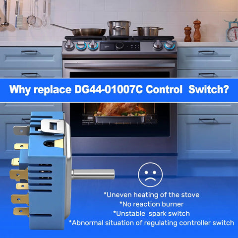 Dual Infinite Switch Replacement For Electric Stoves With Precise Heat Control, Easy Install switch and stove