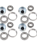 4 Pack Marine Trailer Wheel Hub Kit With Cr Steel Alloy Bearings 15123 15245 25520 And Seals 21333TB 22333TB components displayed