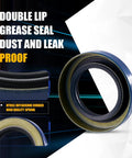 Double lip grease seal for Beefed Up Trailer Wheel Hub Kit For 6000 To 7000 Lb Axles with chrome steel bearings and cotter pin