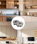 90 Degree Adjustable Concealed Cabinet Door Hinge Set shown with zinc alloy build, suitable for kitchen cupboards and wardrobes