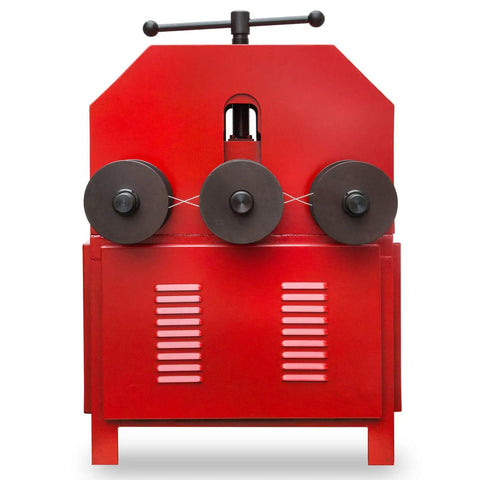 Electric Pipe Bender Kit With Nine Round And Eight Square Dies 1.5KW 110V Copper Coil Motor front view with three rollers.