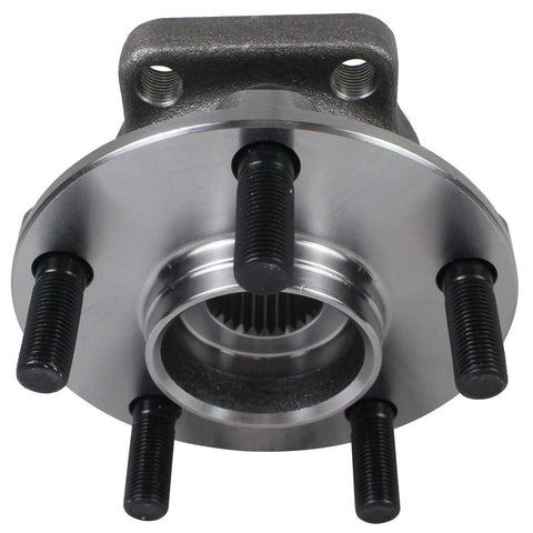 Front view of Front Wheel Hub And Bearing Assembly For 2005 To 2014 Subaru Outback And 2005 To 2014 Subaru Legacy With 5 Lug And ABS