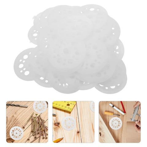 Must Have Plastic Insulation Board Washer Kit With Reinforced Structure For Quick Installs 100 Flat Round Plastic Fasteners For Ceiling And Wall Mounting Strong Secure Fit That Lasts, white plastic washers