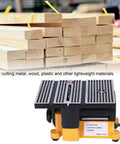 Beast Portable Table Saw For Quick Clean Cuts, 4500 RPM 110V Electric Bench Top Saw shown with wood blocks