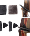 Beaver Hair Arrow Rest Kit For Traditional Bows Four Pack Self Adhesive Stick On Pads For Longbow And Recurve Bow shown in use