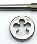 Five Eighth Inch Twenty Four UNEF Tap And Die Set High Speed Steel Machine Thread Tap And Round Die Right Hand Tap Tool