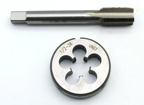 Five Eighth Inch Twenty Four UNEF Tap And Die Set High Speed Steel Machine Thread Tap And Round Die Right Hand Tap Tool