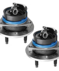 Front view of Front Wheel Hub And Bearing Assembly Set 513137 For Chevy Malibu Classic Pontiac Grand Am Oldsmobile Alero Cutlass 1997 2005 With ABS 5 Lug Front Left Right Axle Compatible Replacement Kit