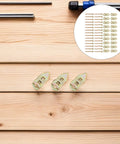 40 Piece Self Drilling Drywall Anchors Kit With Heavy Duty Screws For Quick Secure Wall Mounts In Home Office And Workshop Projects Perfect For Light Decor To Heavy Duty Installations, metal anchors and screws on wood backdrop