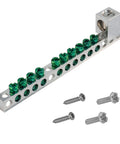 Heavy Duty Ten Terminal Grounding Bar Kit For Eaton Br Ch Load Centers Breaker Box Electrical Panel Upgrades with copper lugs.