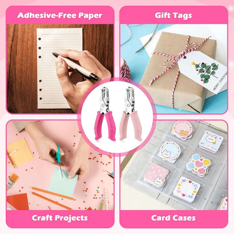 Dual Size Circle Hole Punch With One Quarter Inch And One Eighth Inch Holes for crafts, paper, gift tags, and card projects