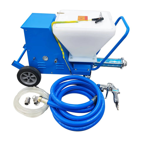 T8 Mortar Spray Machine With 7.5 Meter Hose 220V Powerhouse That Works Like A Champ Spraying Putty Cement Grout Adhesive Real Stone Paint Waterproof Sealant Elastic Impact Resistant Compound For Pros And Crews