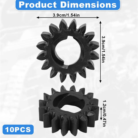 10 Pack Starter Pinion Gear Replacement 16 Tooth Gear Set For Common Gas Engines 280104 693058 693059 PA66 GF30 Material