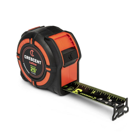 Workhorse Nite Eye Tape Measure 25 Ft 2 Pack With High Contrast Blade For Low Light Visibility showing 25 ft mark