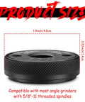 4 Pack 5/8-11 Angle Grinder Flange Nut With Quick Release Lock, black flange nut dimensions
