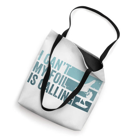 Cant My Foil Is Calling Wing Foil Bag For Wingsurfing Gear And Wingboarding Tote, 16x16 durable carry case with black handles