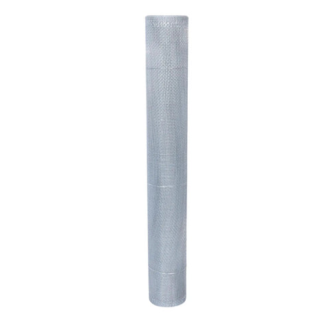 One Eighth Inch Galvanized Hardware Cloth Wire Mesh Screen Roll 16 Inch By 10 Foot 27 Gauge standing vertically