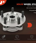 Front Wheel Bearing and Hub Assembly Pair for AWD Dodge Stealth 1991 to 1996, Mitsubishi 3000GT 1991 to 1999, and Lancer 2003 to 2006 with 5 Lug Compatibility