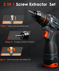 13 Piece Damaged Screw Extractor Set For Rusted And Stripped Fasteners Pro Grade Easy Out Bolt Extractor Kit with drill