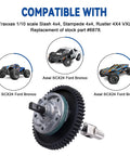 Beefed Up Slipper Clutch Assembly With Steel Differential Gear compatible with Traxxas Slash 4x4 Stampede 4x4 Rustler 4x4 VXL