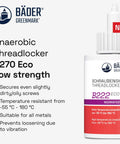 Low Strength Purple Thread Locker 50ml Bottle For All Metals And Large Threads, Heat Resistant From -55C To 180C, 100 Percent Waterproof.