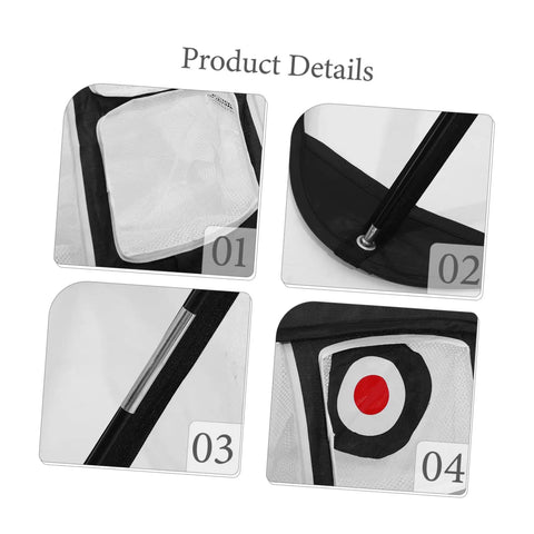 Close-up details of Golf Chipping Practice Net Portable Lightweight Backyard Training Net for Indoor and Outdoor Use
