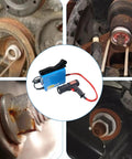 Straight Up Heavy Duty 1500W Portable Induction Heater Kit Includes Four Magnetic Coils and Rugged Carry Case showing use on rusty bolts.
