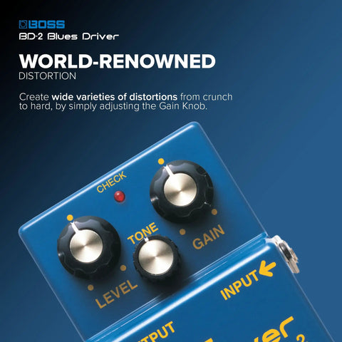 Blues Driver Guitar Effects Pedal Delivers Creamy Crunch And Tube Amp Warmth, Classic Blues Tones That Respond To Your Volume And Dynamics