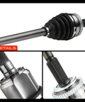 Built Tough Front Right Passenger Side CV Axle Shaft Assembly That Rolls Smooth On Hyundai Elantra And Coupe Cars From 2011 Through 2016 Automatic Transmission Setups close-up details