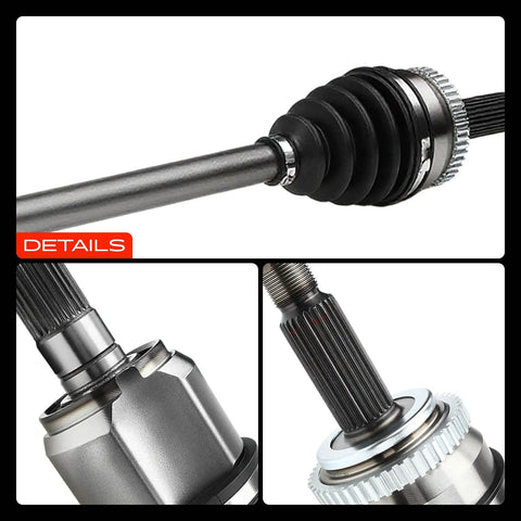Built Tough Front Right Passenger Side CV Axle Shaft Assembly That Rolls Smooth On Hyundai Elantra And Coupe Cars From 2011 Through 2016 Automatic Transmission Setups close-up details